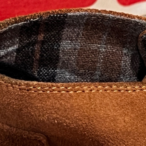 BOBS for Skechers - Tan Suede Lace-up Ankle Wedge Booties - Picture 6 of 9